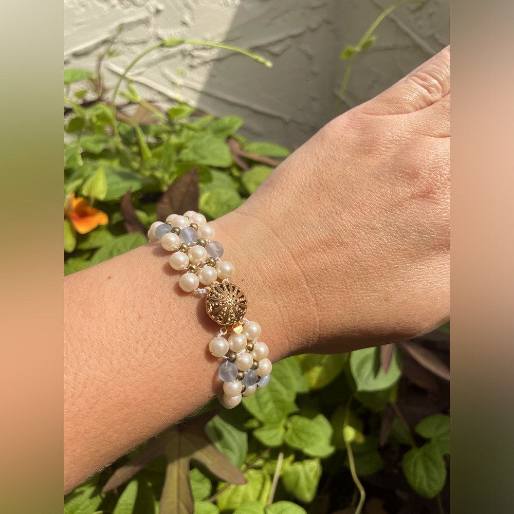 Handmade Faux Pearl Bracelet